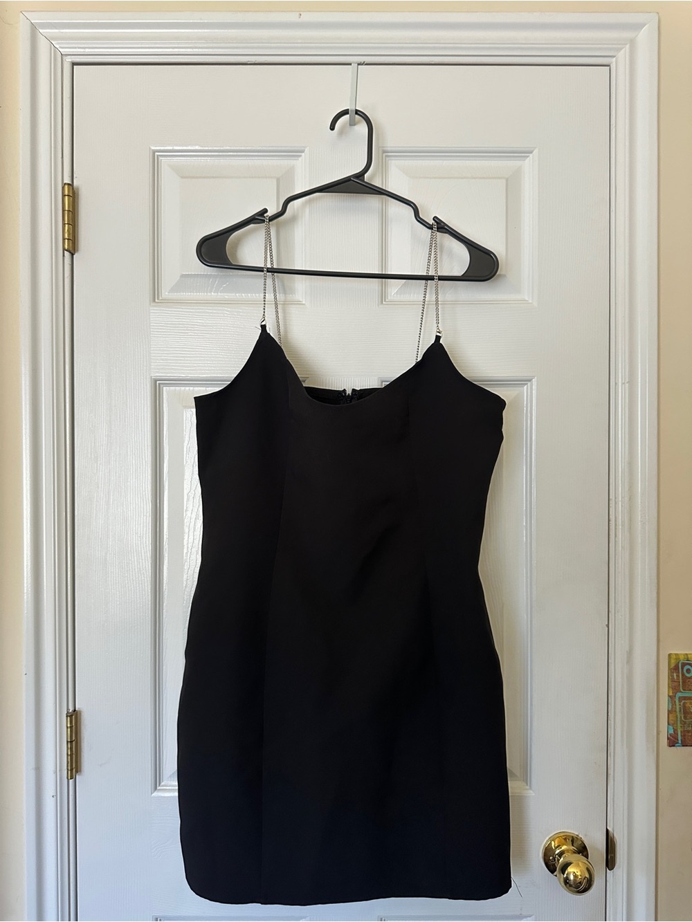 Little Black Dress with Chain Straps